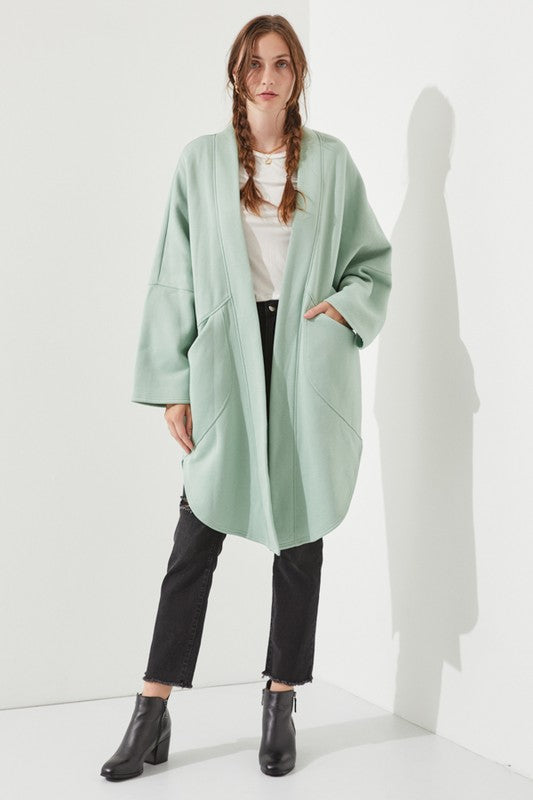 Sage Oversized Knit Cardigan