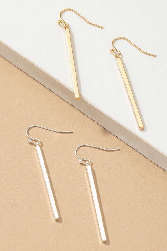 Minimalist Match Stick Earrings