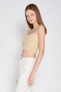 Fringed Waistband Tube Top