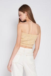 Fringed Waistband Tube Top