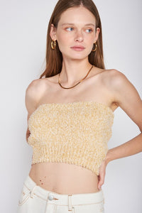 Fringed Waistband Tube Top