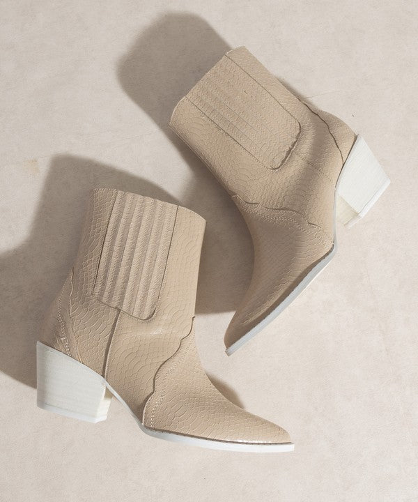 Dawn - Paneled Western Bootie