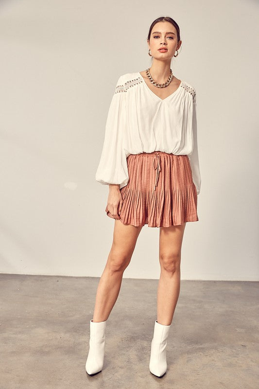 Vera Pleated Skort