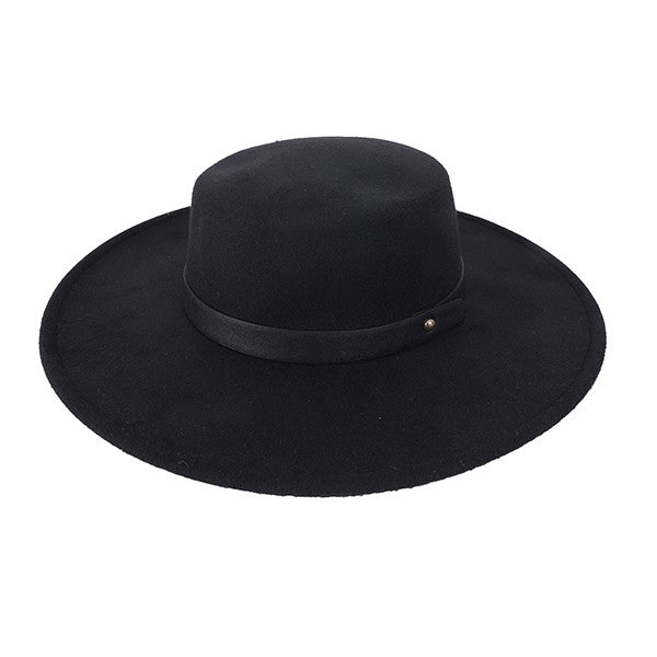 Classic Leather Band Fedora