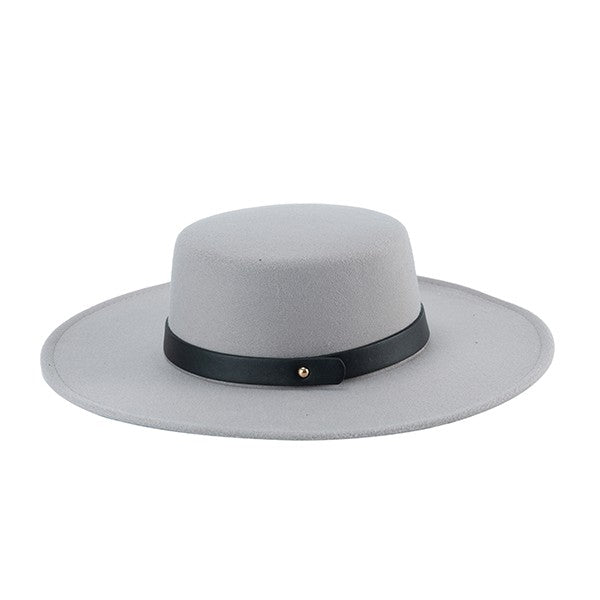 Classic Leather Band Fedora