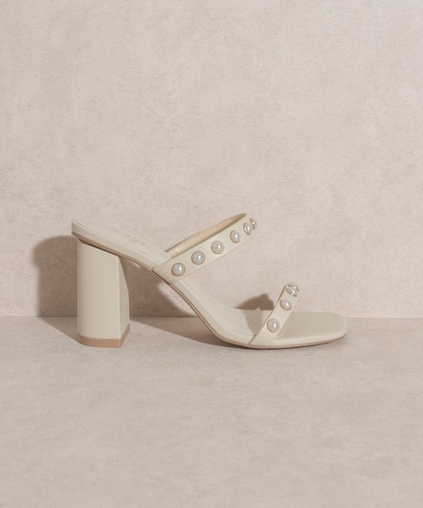 Victoria - Pearl Strap Heel