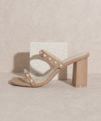 Victoria - Pearl Strap Heel