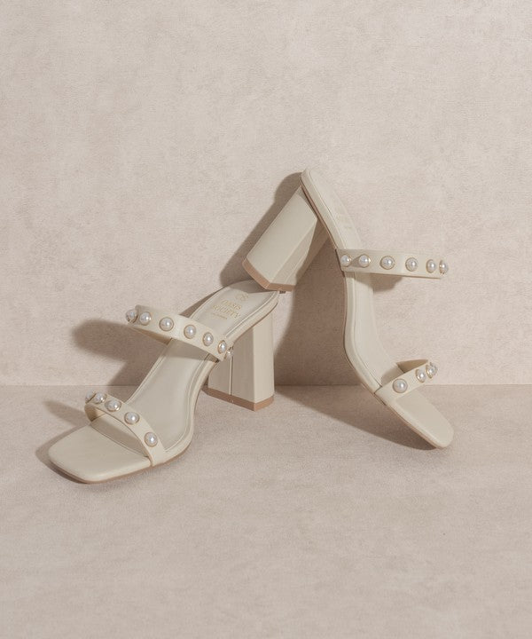 Victoria - Pearl Strap Heel