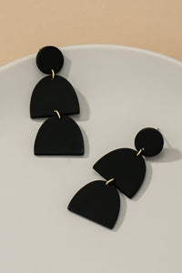 Geo Shape Drop Earrings