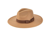 Wide Brim Ribbon Fedora Hat