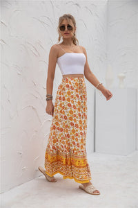 Floral Print Maxi Skirt