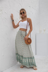 Floral Print Maxi Skirt