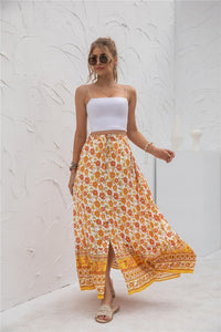 Floral Print Maxi Skirt