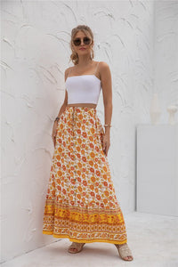 Floral Print Maxi Skirt