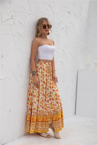 Floral Print Maxi Skirt