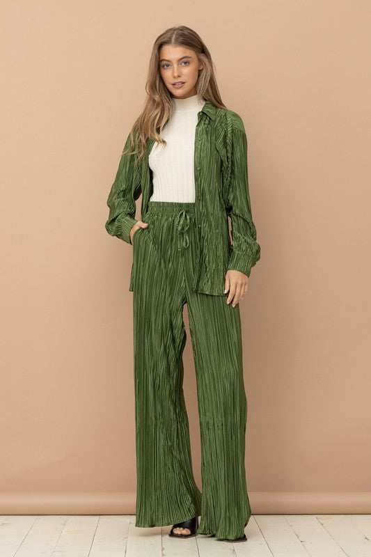 On Call Blouse Pants Set