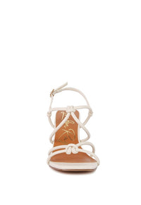 Kralor Knotted Strap Italian Block Heel Sandals