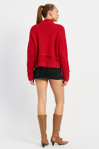 TURTLE NECK BODY SWEATER