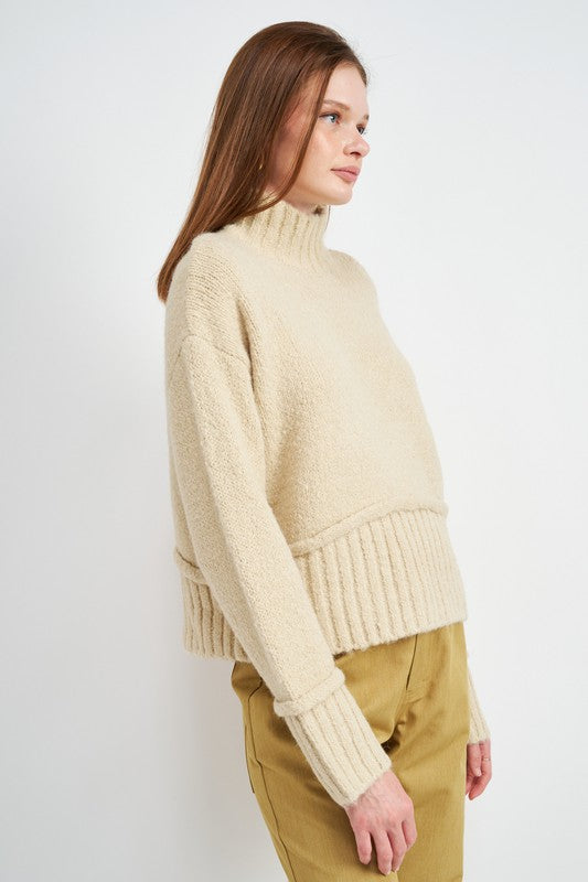 TURTLE NECK BODY SWEATER