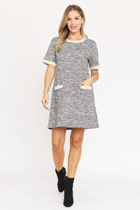 Tweed Shift Dress