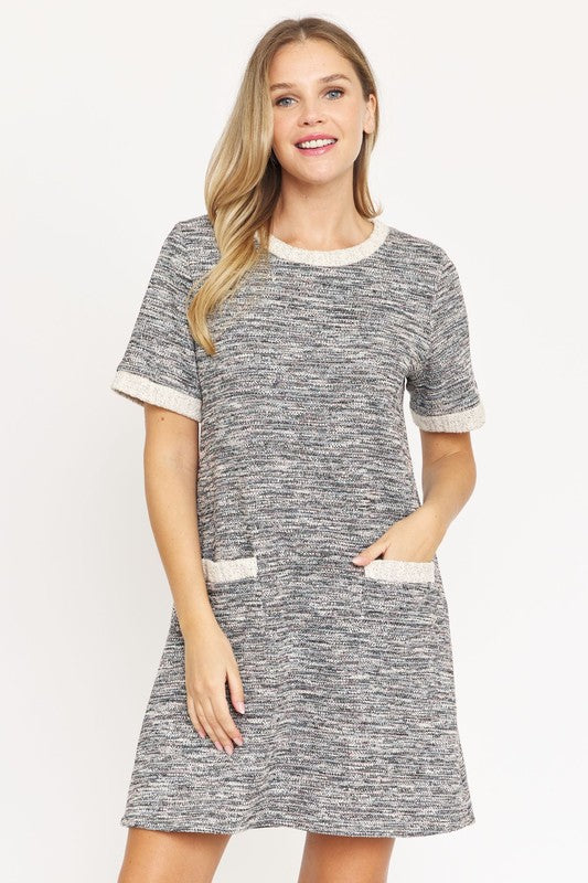 Tweed Shift Dress