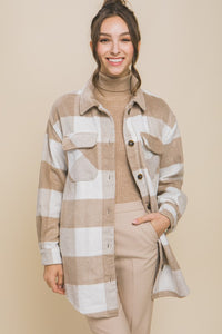 Margot Plaid Pocket Shacket