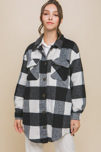 Margot Plaid Pocket Shacket