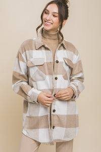 Margot Plaid Pocket Shacket