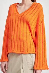 NIGHTLY OVERSIZED RIB KNIT SWEATER