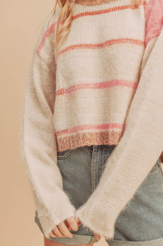 Knit Stripe Pullover Sweater