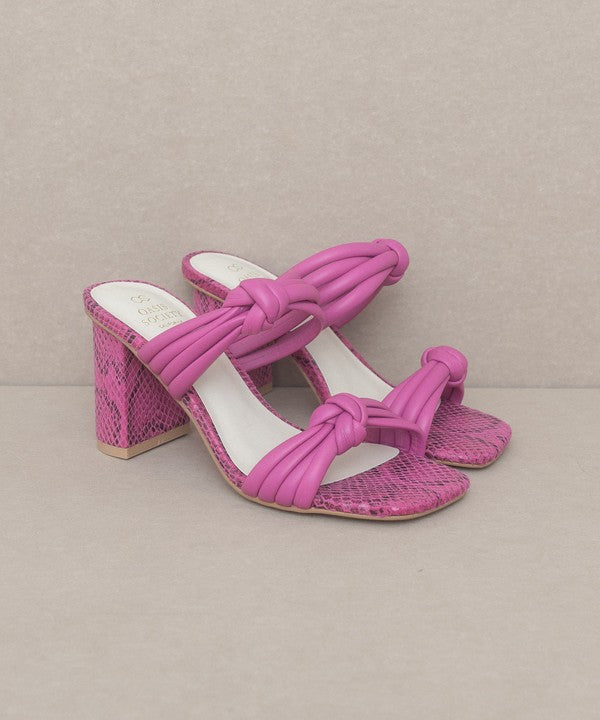 Raquel - Strappy Knot Heel