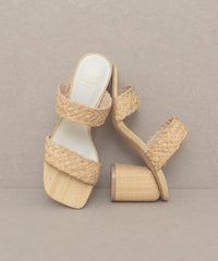 Kayla - Raffia Sandal Heel