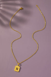 Cut Out Initial Necklace