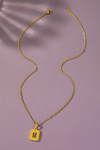 Cut Out Initial Necklace