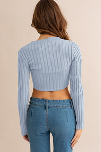 Angled Hem Sweater Top