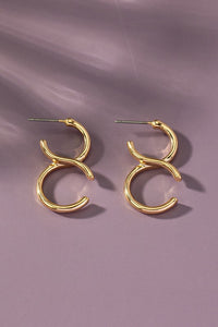 Double Up Hoop Earrings