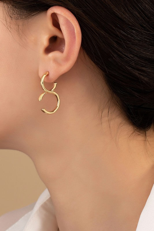 Double Up Hoop Earrings