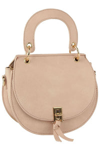 Flap Saddle Satchel Crossbody Bag