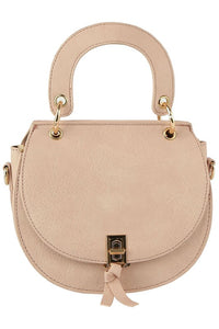 Flap Saddle Satchel Crossbody Bag