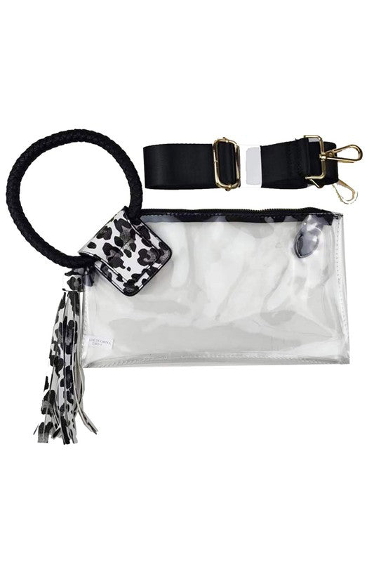 Clear Cuff Handle Clutch