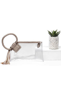 Clear Cuff Handle Clutch