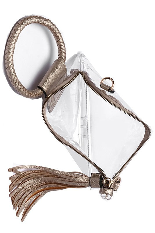 Clear Cuff Handle Clutch