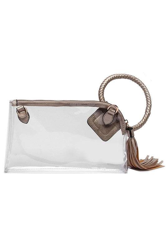 Clear Cuff Handle Clutch