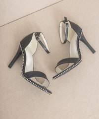 Dublin - Metal Stud Open Toe Heels