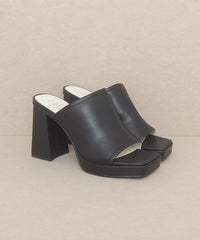 Vivienne - Slip On Platform Heels