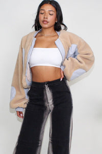 Charm Cropped Sherpa Cropped Jacket