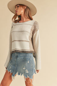 Knit Stripe Pullover Sweater