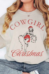 Cowgirl Christmas Oversized Sweatshirt