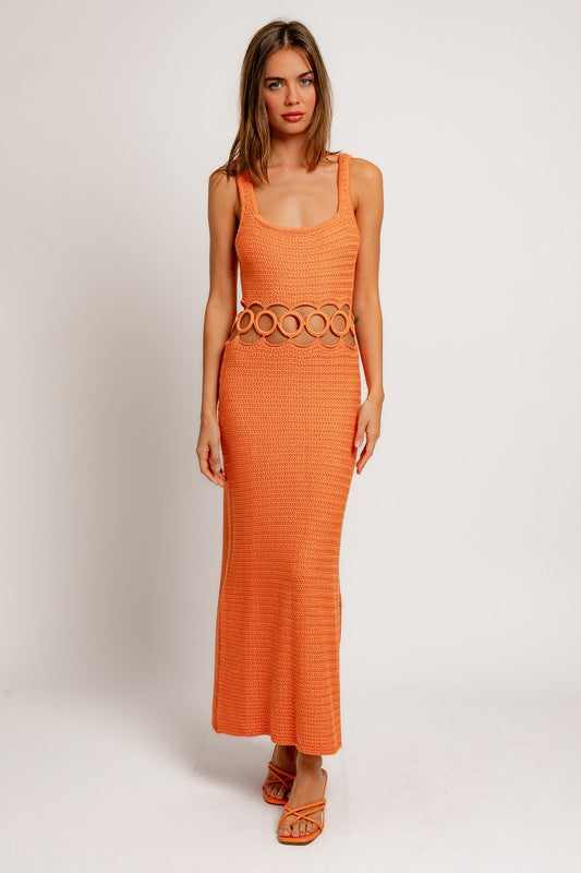 Costa Bella Crochet Midi Dress