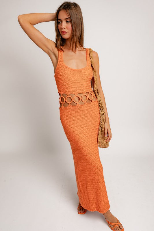 Costa Bella Crochet Midi Dress